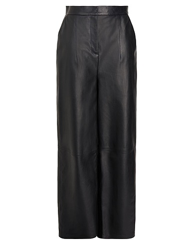 8 by YOOX Casual pants Black 100% Lambskin
