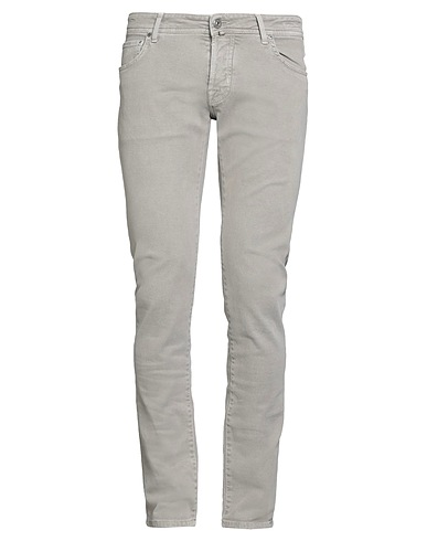 JACOB COHЁN Denim trousers Grey 97% Cotton, 3% Elastane, Polyester