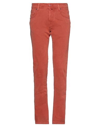 JACOB COHЁN Denim trousers Rust 97% Cotton, 3% Elastane, Polyester