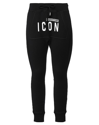 DSQUARED2 Casual trouser Black 100% Cotton, Elastane