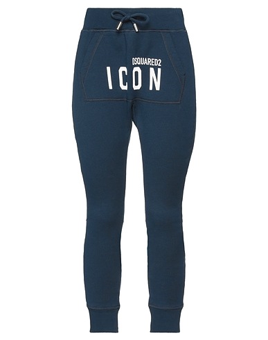 DSQUARED2 Casual pants Midnight blue 100% Cotton, Elastane