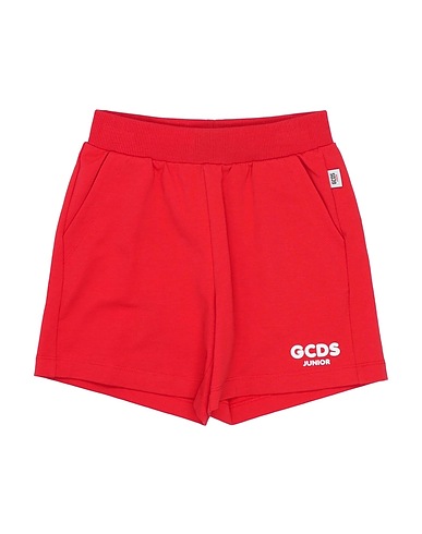 GCDS MINI Shorts & Bermuda Tomato red 95% Cotton, 5% Elastane