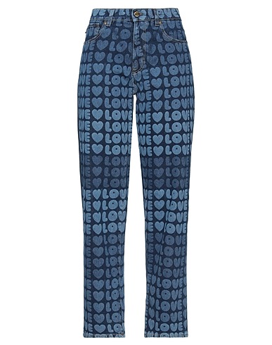 LOVE MOSCHINO Denim pants Blue 98% Cotton, 2% Elastane