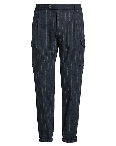 WINDSOR. Casual trouser Midnight blue 60% Wool, 39% Polyester, 1% Elastane