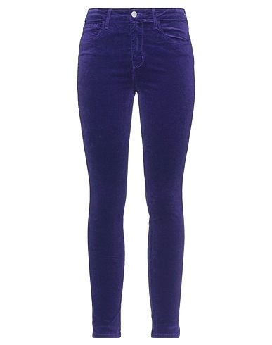 L'AGENCE Casual trouser Purple 65% Cotton, 33% Rayon, 2% Elastane