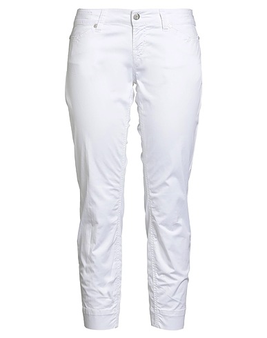 JACOB COHЁN Casual trouser White 97% Cotton, 3% Elastane