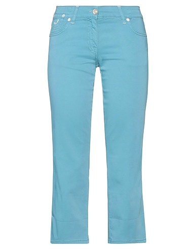 JACOB COHЁN Casual trouser Pastel blue 97% Cotton, 3% Elastane