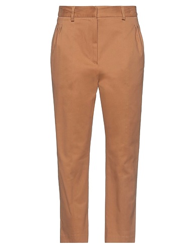MESSAGERIE Casual trouser Camel 98% Cotton, 2% Elastane
