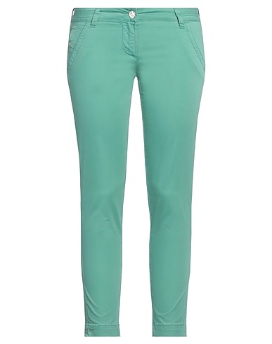 JACOB COHЁN Casual trouser Light green 97% Cotton, 3% Elastane