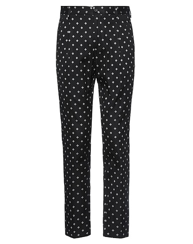 DOLCE&GABBANA Casual trouser Black 57% Cotton, 30% Polyester, 13% Silk