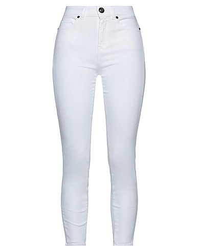 GAëLLE Paris Denim pants White 88% Cotton, 9% Polyester, 3% Elastane