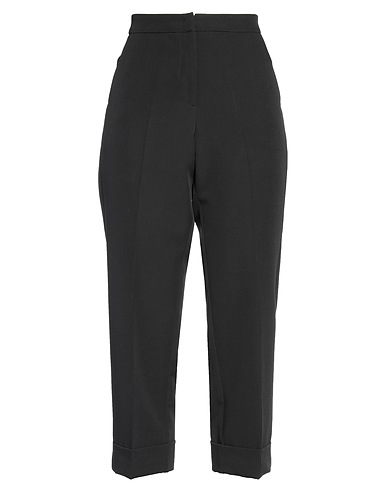 19.70 NINETEEN SEVENTY Casual trouser Black 88% Polyester, 12% Elastane, Corozo