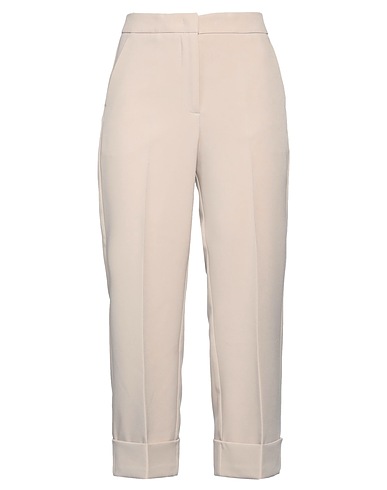 19.70 NINETEEN SEVENTY Casual trouser Beige 88% Polyester, 12% Elastane, Corozo