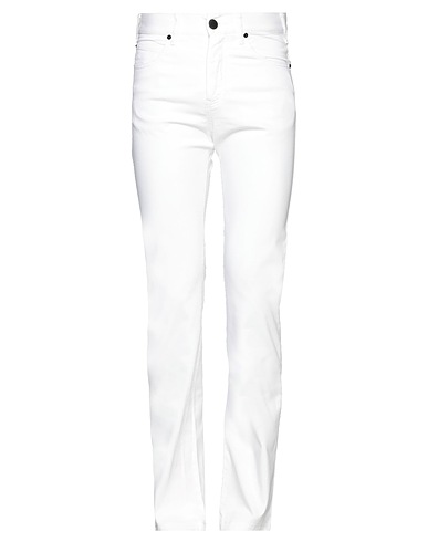 EMPORIO ARMANI Casual trouser White 98% Cotton, 2% Elastane