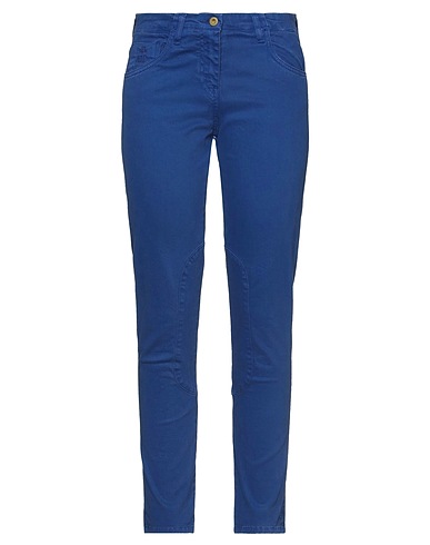 AERONAUTICA MILITARE Casual pants Bright blue 98% Cotton, 2% Elastane