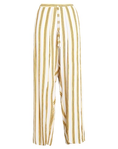 FAITHFULL Casual trouser EL CAREYES PANTS
 White 100% Rayon