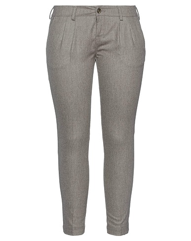 JACOB COHЁN Casual trouser Taupe 100% Wool