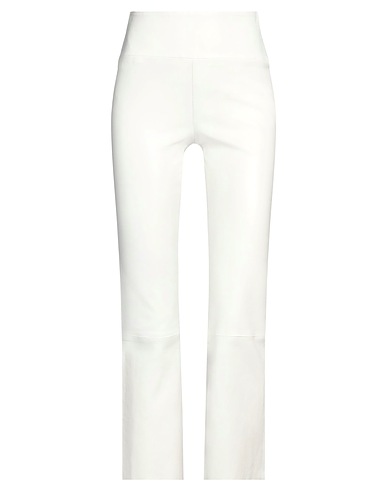 SPRWMN Casual trouser Off white 100% Soft Leather