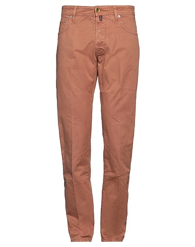 JACOB COHЁN Denim trousers Camel 100% Cotton