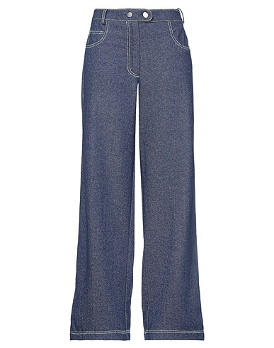 MARCO RAMBALDI Casual trouser Blue 36% Cotton, 32% Wool, 16% Polyamide, 11% Polyester, 5% Other Fibres