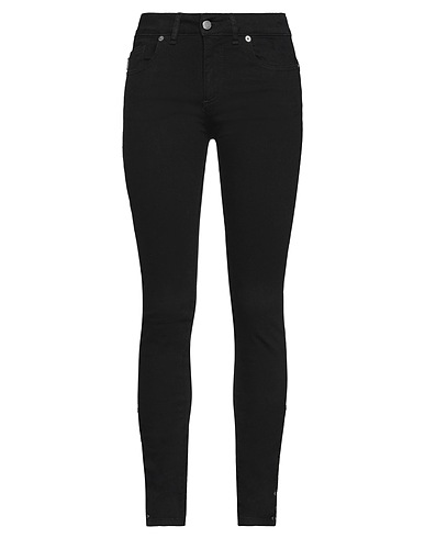 MELODY MAKER Denim trousers Black 97% Cotton, 3% Elastane