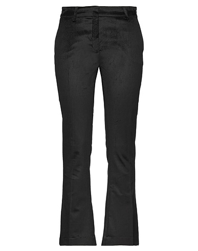 MESSAGERIE Casual pants Black 98% Cotton, 2% Elastane