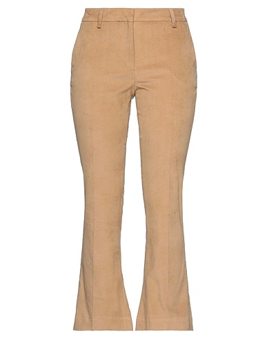 MESSAGERIE Casual trouser Camel 98% Cotton, 2% Elastane
