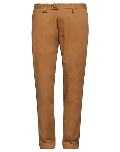 MESSAGERIE Casual trouser PATRIZIO PISCAGLIA Camel 98% Cotton, 2% Elastane