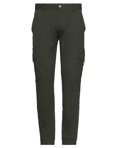TOMMY JEANS Cargo Dark green 98% Cotton, 2% Elastane