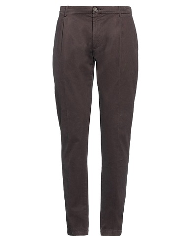 SIVIGLIA Casual pants Dark brown 98% Cotton, 2% Elastane