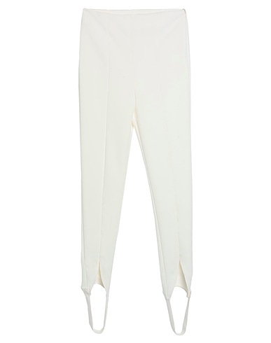 VICOLO Casual trouser Ivory 88% Polyester, 12% Elastane