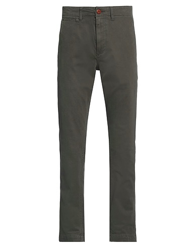 SUPERDRY Pantaloni jeans Verde militare 98% Cotone, 2% Elastan