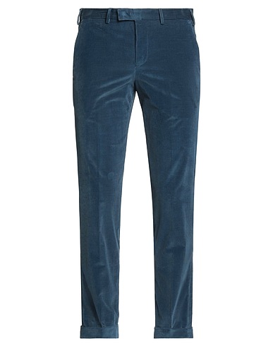 PT Torino Casual trouser Slate blue 98% Cotton, 2% Elastane