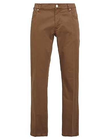 AT.P.CO Casual pants Brown 97% Cotton, 3% Elastane