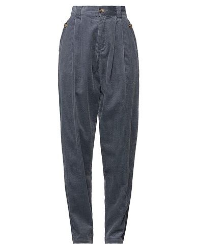 WEILI ZHENG パンツ ブルーグレー コットン 100%