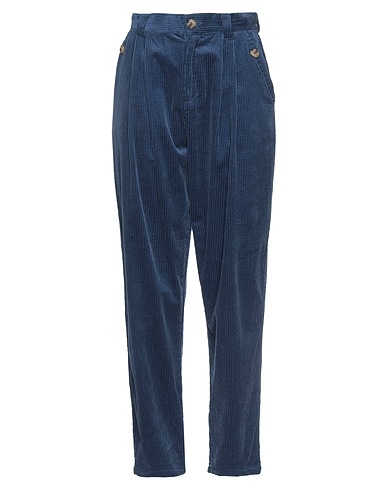 WEILI ZHENG Casual pants Midnight blue 100% Cotton