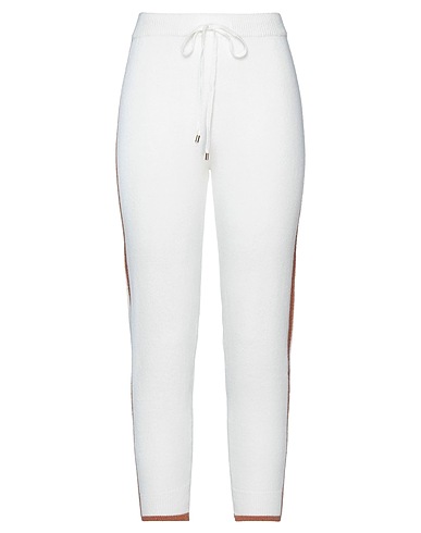 LE SARTE DEL SOLE Casual trouser White 56% Viscose, 27% Polyester, 17% Polyamide