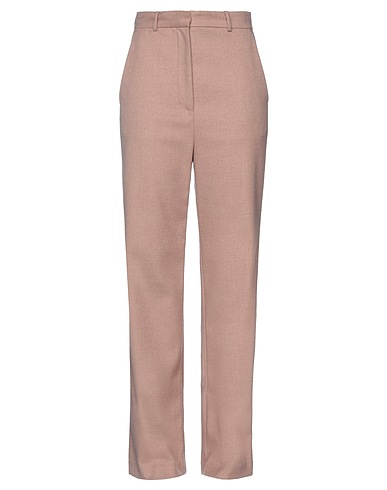 WEILI ZHENG Casual pants Taupe 67% Polyester, 30% Viscose, 3% Elastane