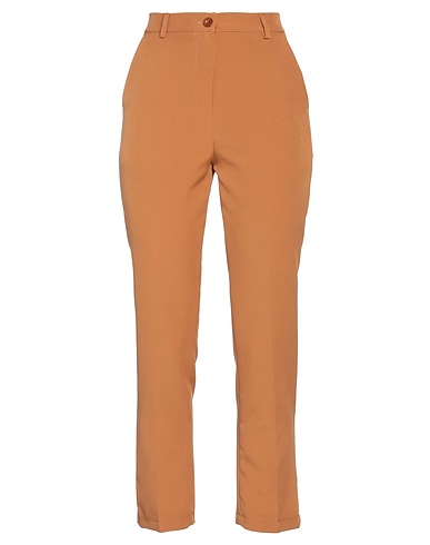 DIXIE Casual pants Camel 89% Polyester, 11% Elastane