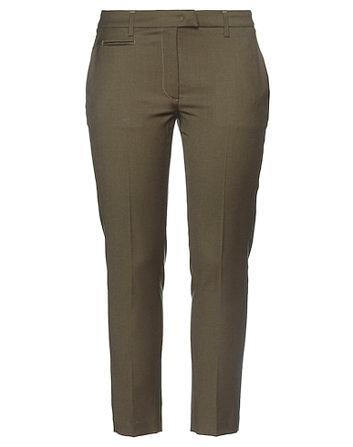 DONDUP Pantalon Vert militaire 99% Laine vierge, 1% Élasthanne