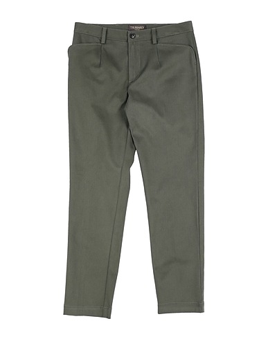TRUSSARDI JUNIOR Pantalone Verde militare 97% Cotone, 3% Elastan