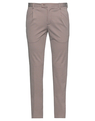GREY DANIELE ALESSANDRINI Casual trouser Brown 60% Polyester, 35% Polyamide, 5% Elastane