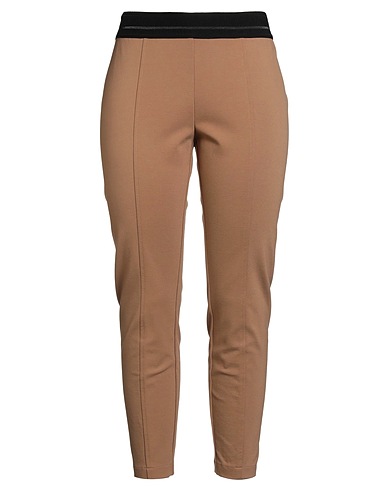 CLIPS MORE Leggings Camel 65% Viscose, 32% Polyamide, 3% Elastane