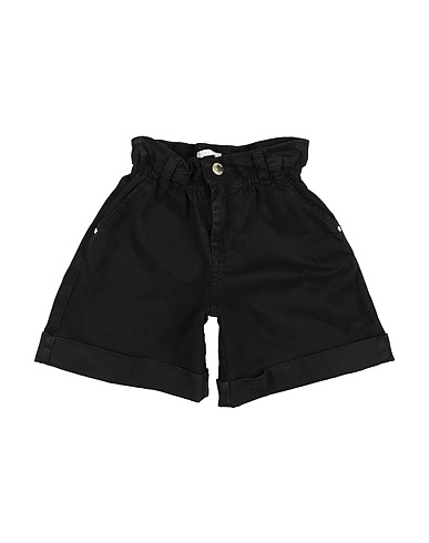 L:Ú L:Ú by MISS GRANT Denim shorts Black 97% Cotton, 3% Elastane