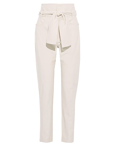 IRO Casual pants Ivory 100% Lambskin