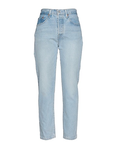 LEVI'S Denim trousers 501 CROP
 Blue 100% Cotton