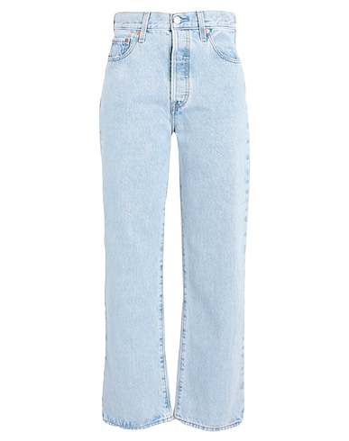 LEVI'S Denim trousers RIBCAGE STRAIGHT ANKLE
 Blue 100% Cotton