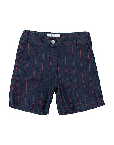 ELSY Denim trousers Blue 61% Cotton, 39% Linen