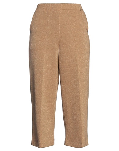VERYSIMPLE Hosen Kamel 50% Baumwolle, 30% Polyester, 8% Acryl, 7% Polyamid, 5% Andere Fasern