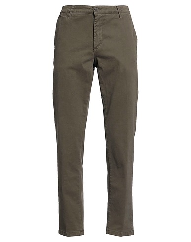 STILOSOPHY Casual trouser Military green 97% Cotton, 3% Elastane